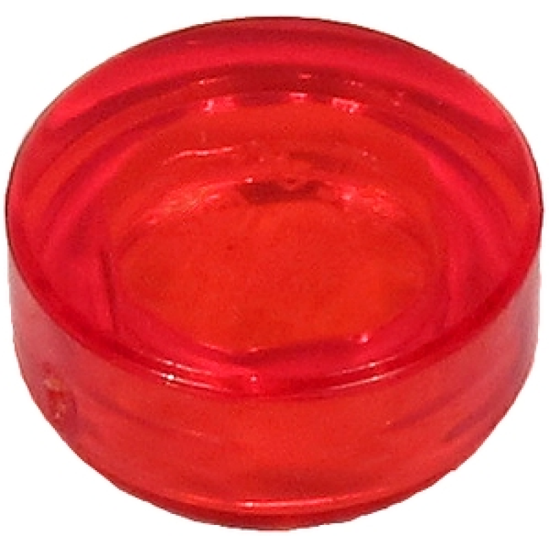 Tegel, Rond 1x1 Trans Red